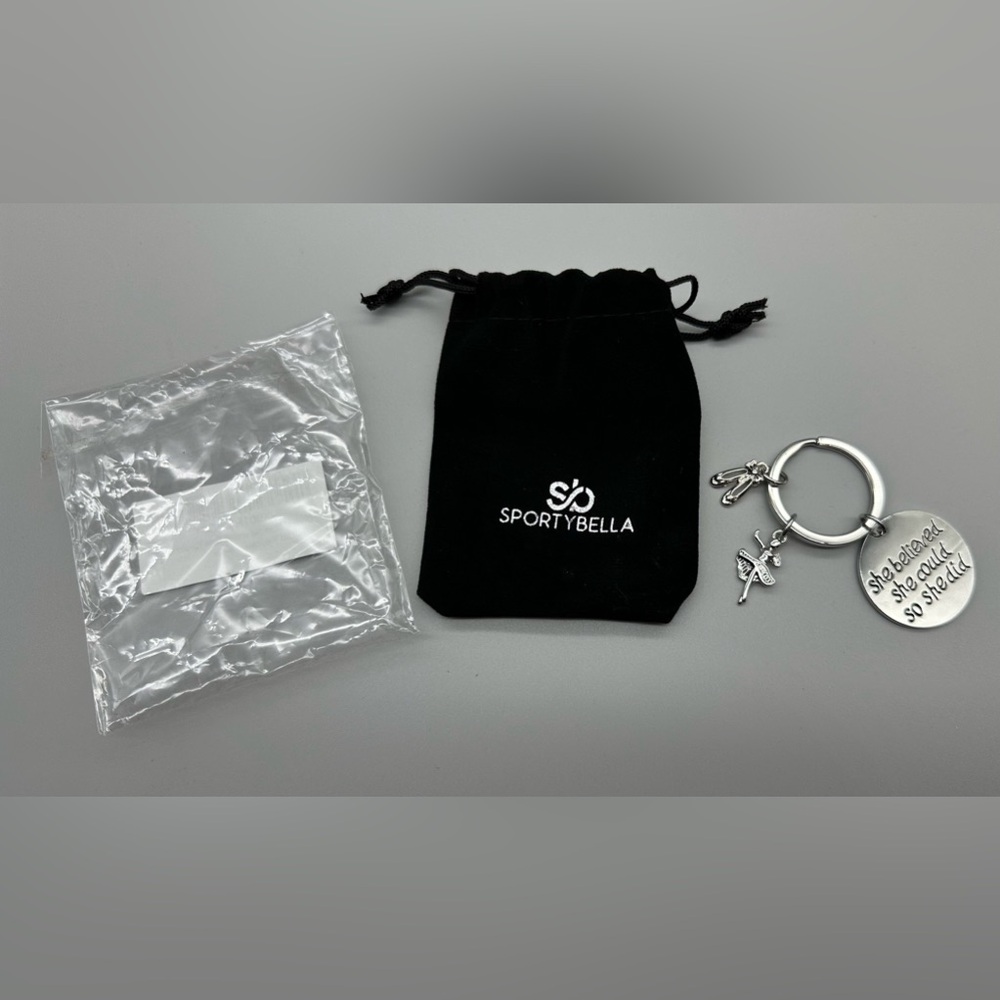 Dance Charm Keychain “she believed she could so She did”